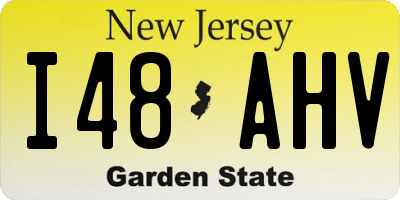 NJ license plate I48AHV
