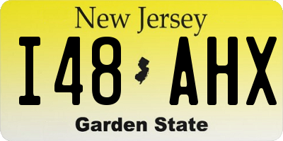 NJ license plate I48AHX