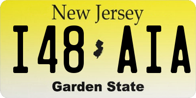 NJ license plate I48AIA