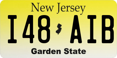 NJ license plate I48AIB