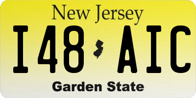 NJ license plate I48AIC