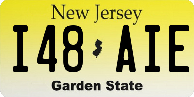 NJ license plate I48AIE