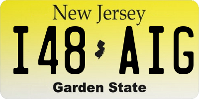 NJ license plate I48AIG