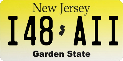 NJ license plate I48AII