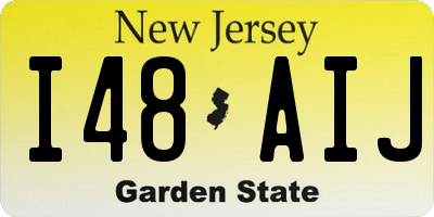NJ license plate I48AIJ