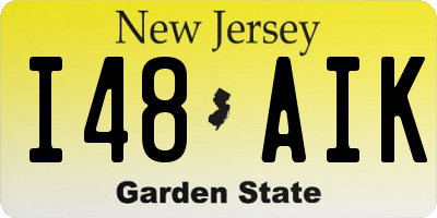 NJ license plate I48AIK
