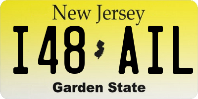NJ license plate I48AIL