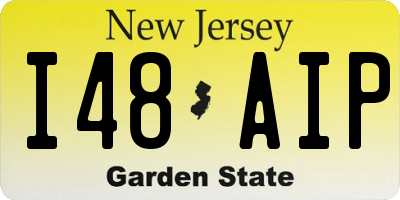 NJ license plate I48AIP