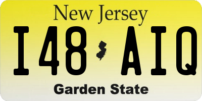 NJ license plate I48AIQ