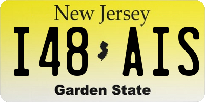 NJ license plate I48AIS