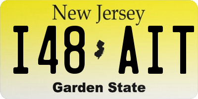 NJ license plate I48AIT