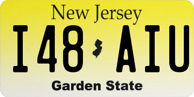 NJ license plate I48AIU