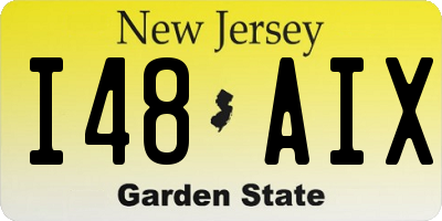NJ license plate I48AIX