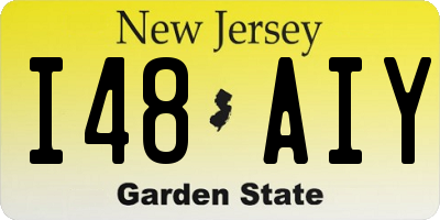NJ license plate I48AIY