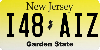 NJ license plate I48AIZ