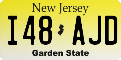 NJ license plate I48AJD