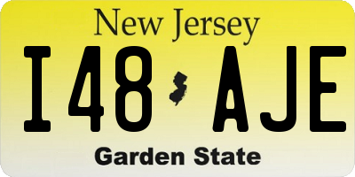 NJ license plate I48AJE