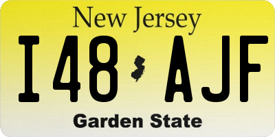 NJ license plate I48AJF