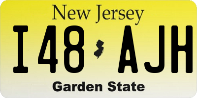 NJ license plate I48AJH