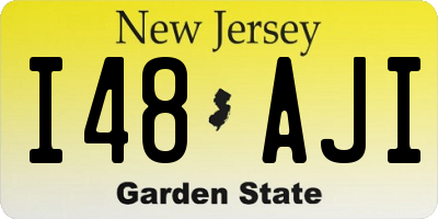 NJ license plate I48AJI