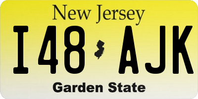 NJ license plate I48AJK