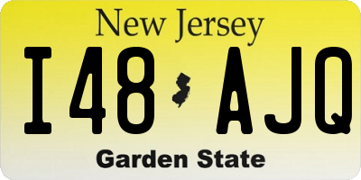NJ license plate I48AJQ