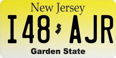 NJ license plate I48AJR