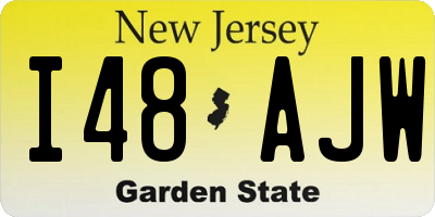 NJ license plate I48AJW
