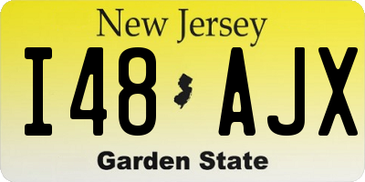 NJ license plate I48AJX