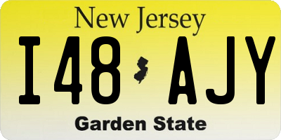 NJ license plate I48AJY