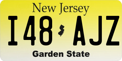 NJ license plate I48AJZ