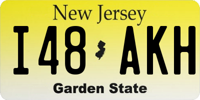NJ license plate I48AKH