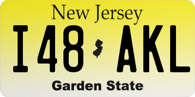NJ license plate I48AKL