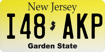 NJ license plate I48AKP
