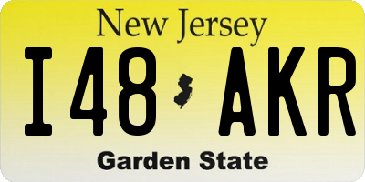 NJ license plate I48AKR