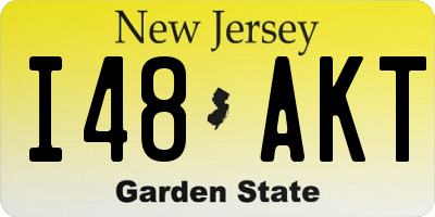 NJ license plate I48AKT