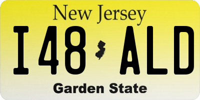 NJ license plate I48ALD
