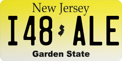 NJ license plate I48ALE