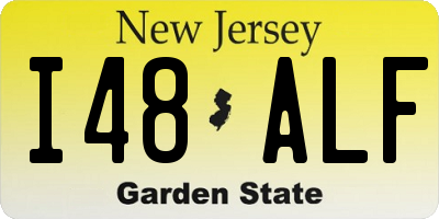 NJ license plate I48ALF