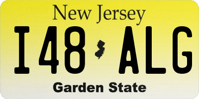 NJ license plate I48ALG