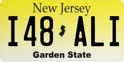 NJ license plate I48ALI