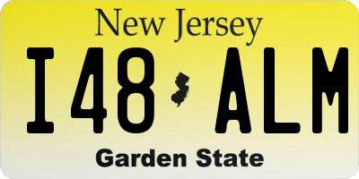 NJ license plate I48ALM
