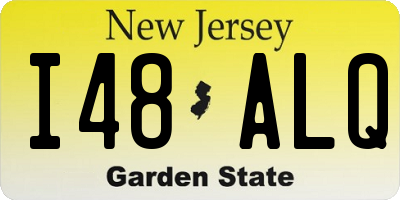 NJ license plate I48ALQ