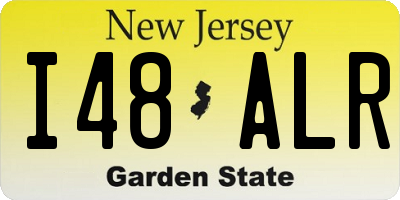 NJ license plate I48ALR