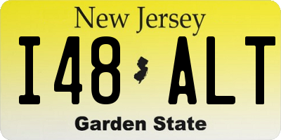 NJ license plate I48ALT