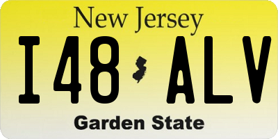 NJ license plate I48ALV