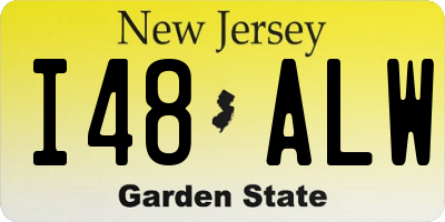 NJ license plate I48ALW