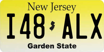 NJ license plate I48ALX