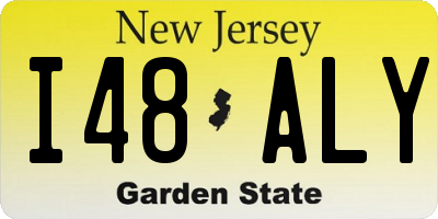 NJ license plate I48ALY