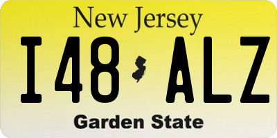 NJ license plate I48ALZ